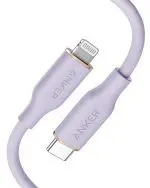 Anker Bangladesh PowerLine III Flow USB-C to Lightning - Purple MFI Certified Cable
