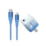 Anker 20 Watt IQ3 Charger + MFI Certified Lightning Cable Combo