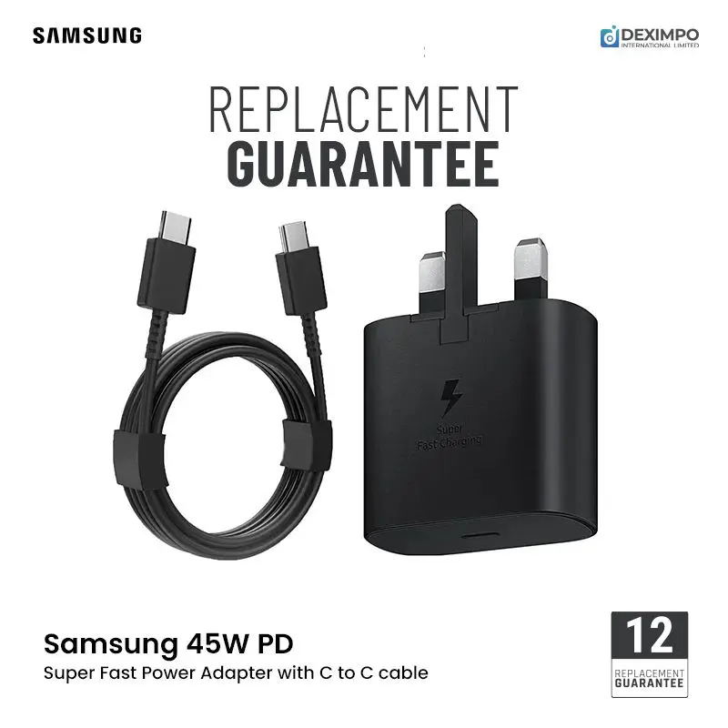Samsung 45W USB C Power Adapter With Cable Charge Faster Charge Smarter 1 _ Deximpo International Limited