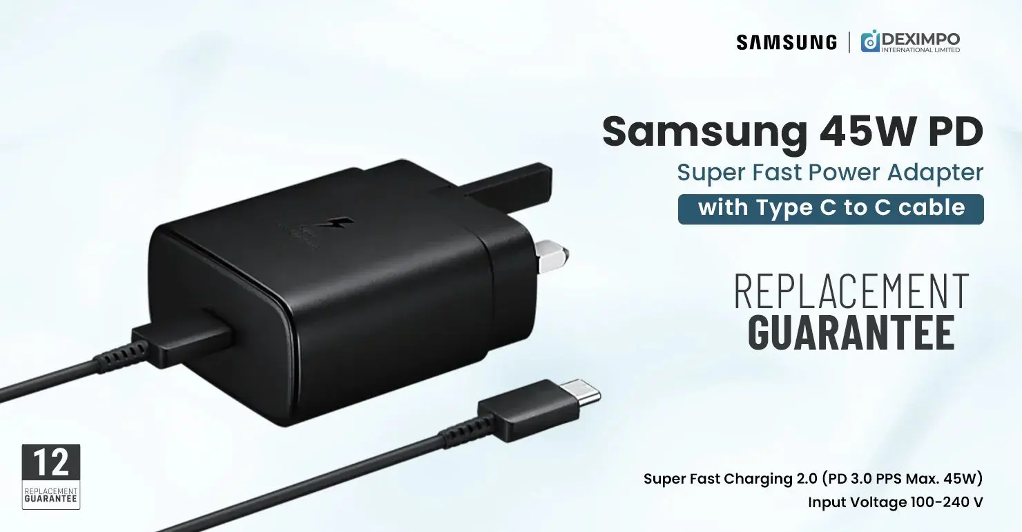 Samsung 45W USB C Power Adapter With Cable Charge Faster Charge Smarter 9 _ Deximpo International Limited